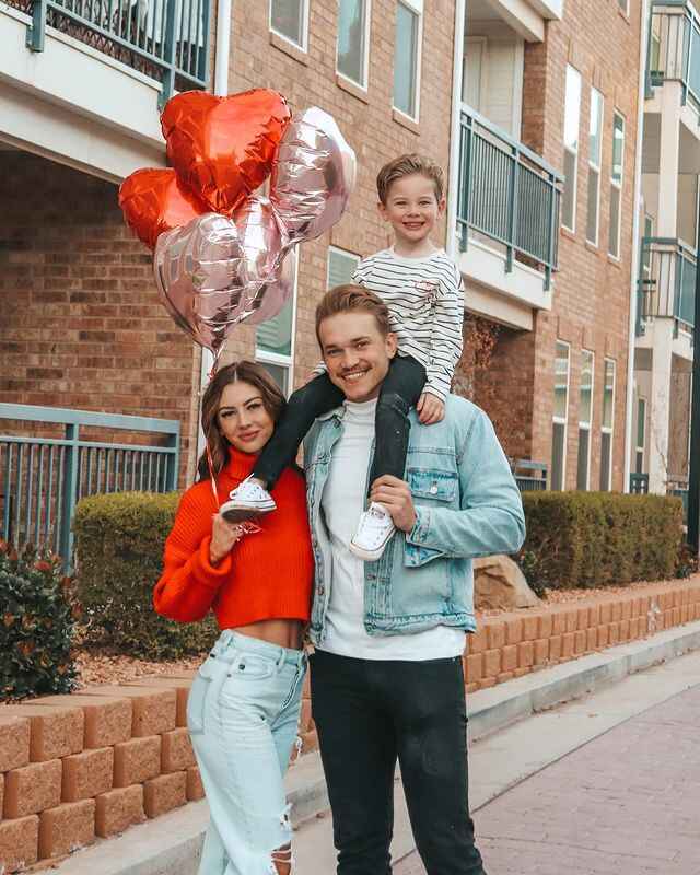 Izzy Larsen with her Family, Husband and Baby